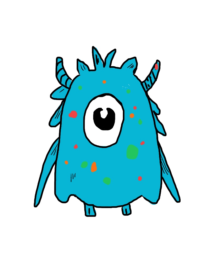 Cute thing to draw: Cute monsters, easy step by step cute drawing